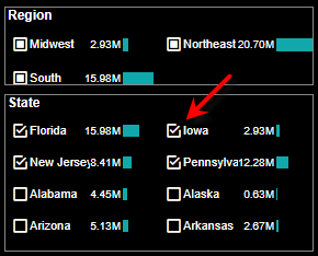 selection list updated after selecting incompatible item