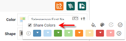 enable share colors option to synchronize chart colors