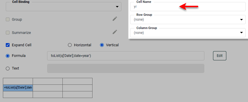 freehand table cell name field showing yr for second absolute reference walkthrough