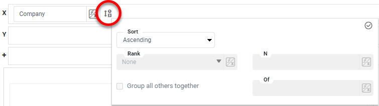 press edit dimension button in chart editor