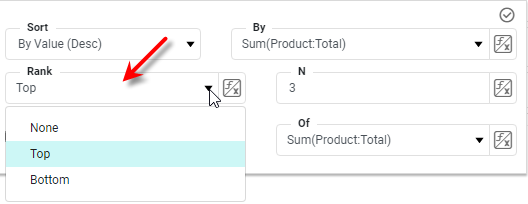 select top or bottom from rank menu