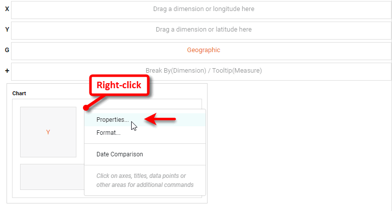 right-click chart and select Properties