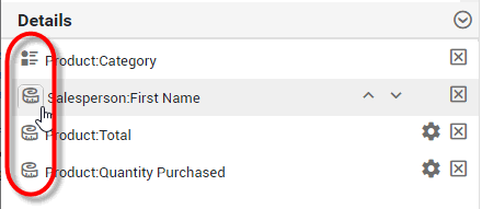 convert dimension or measure in details panel
