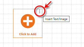 press Insert Text/Image to add text