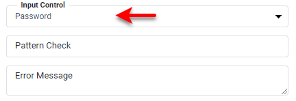 password editor masks entered text with asterisks